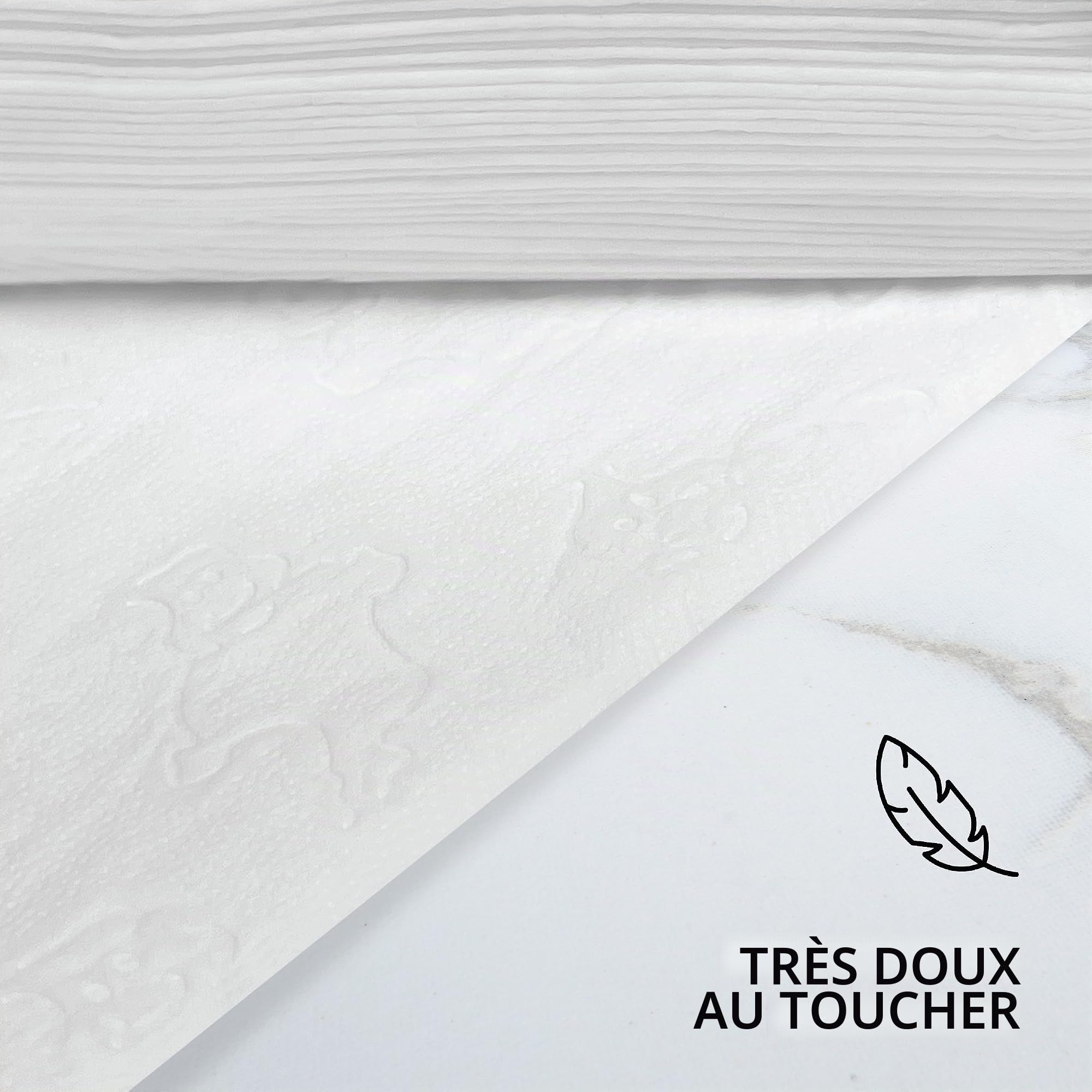 Papier essuie mains pliés en Z, 3000 feuilles blanc