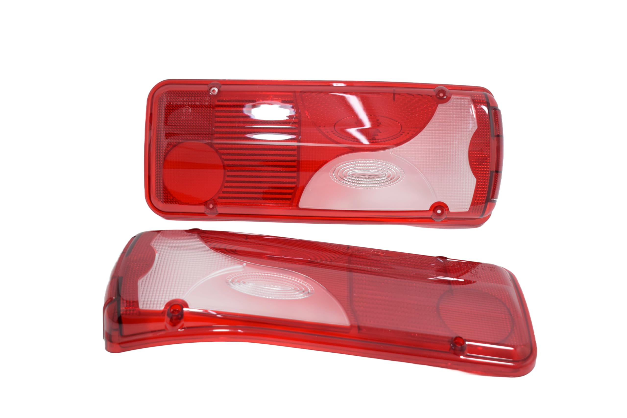 2x Cabochon de Feux Arrière Blanc Compatible avec MAN TGA TGL TGX TGS Mercedes Sprinter 2006-2018 Plateau VW Crafter 2005-2016 Plateau