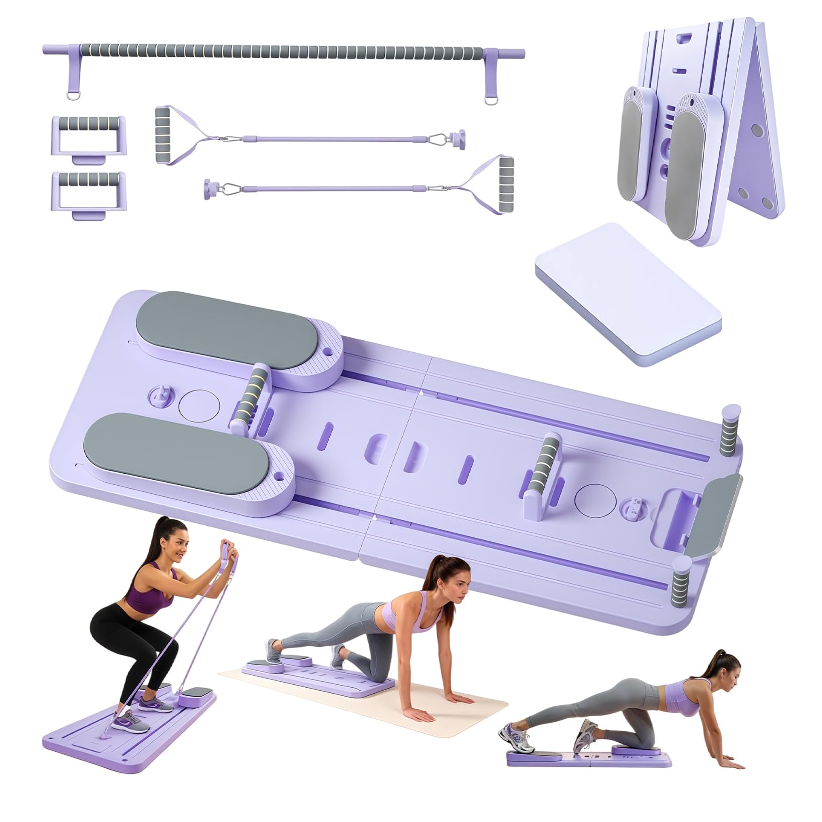 Tabla Pilates Tabla Reformer Plegable para Diferentes estaturas
