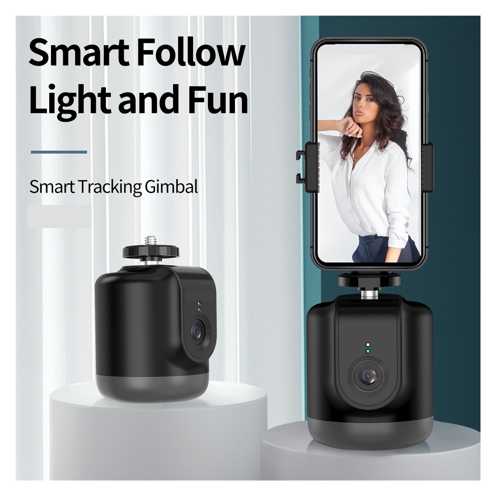 Smart Shooting Gimbal Selfie Auto Object Tracking for Action Smartphone Camera Live Portabilità Senza Sforzo(C)