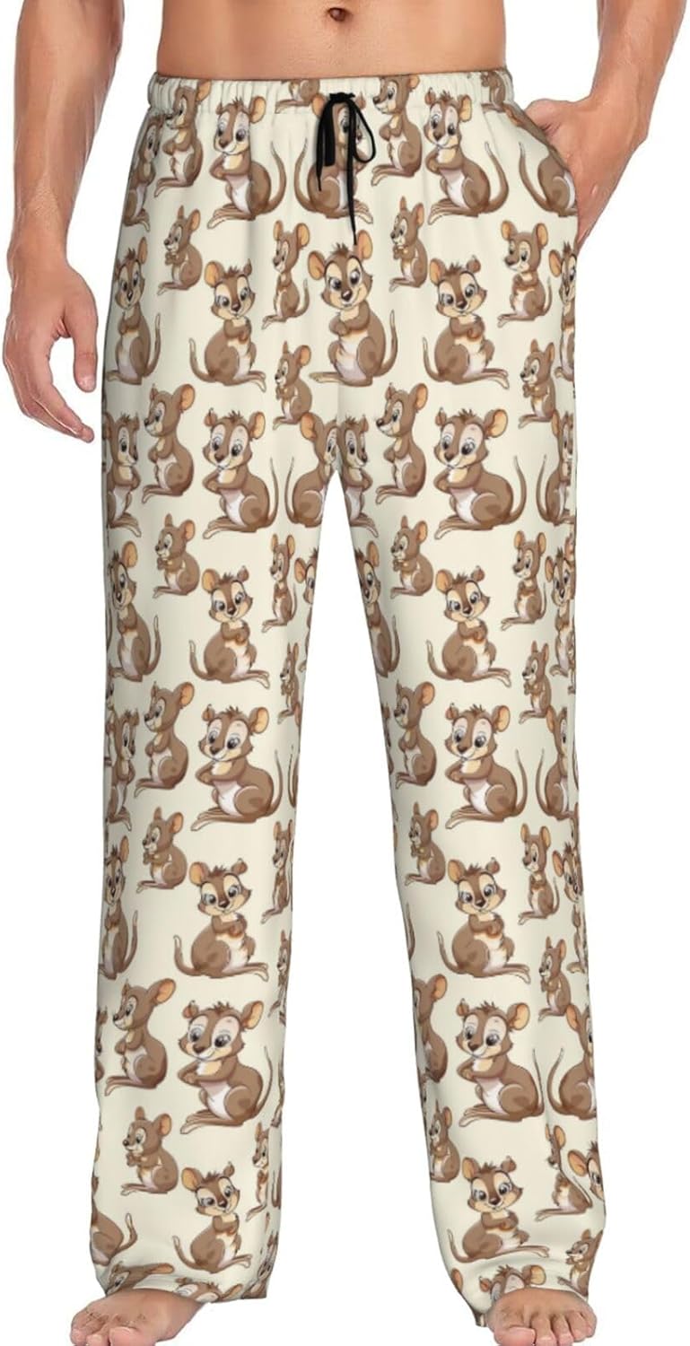 Men'S Comfy Pajama Pants Stretch Sleepwear Lounge Pants With Pockets & Drawstring