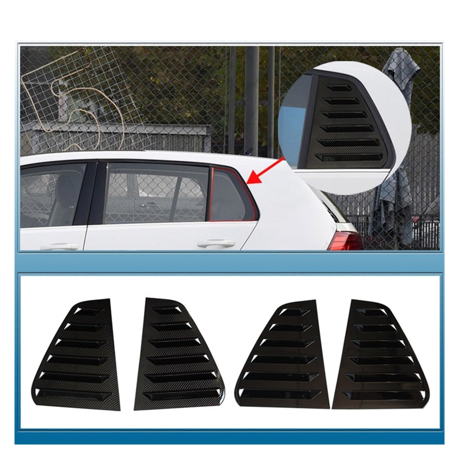 2PCS 車のリアウィンドウシャッターカバートリム GOLF 6 GOLF 7 7.5 MK7/7.5/ GTI GTD R ウィン 2PCS  車用リアウィンドウシャッターカバートリム VW GOLF MK 6 MK 7 GOLF 7.5 GOLF MK7/7.5 2PCS 車のリアウィンドウシャッターカバートリム  ウィンドウルーバー サイド ... 2PCS 車用リアウィンドウシャッターカバートリム VW ゴルフ 7 MK7 7.5 GTI GTD R R-Line 2013-2