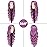 NAYOO Long Purple Wavy Wig for Women 26 Inch Middle Part Curly Wavy Wig Natural Looking Synthetic Heat Resistant Fiber for Daily Party (Purple)