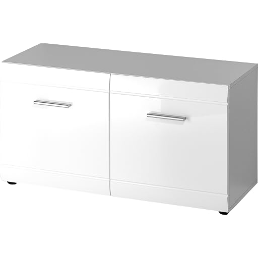 Movian Shoe Storage Bench with Adjustable Shelves