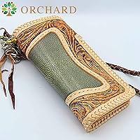 A＆Gウォレットチェーン、スティングレイウォレット スティングレイ 二つ折り長財布 財布 バイカーウォレット エイ革