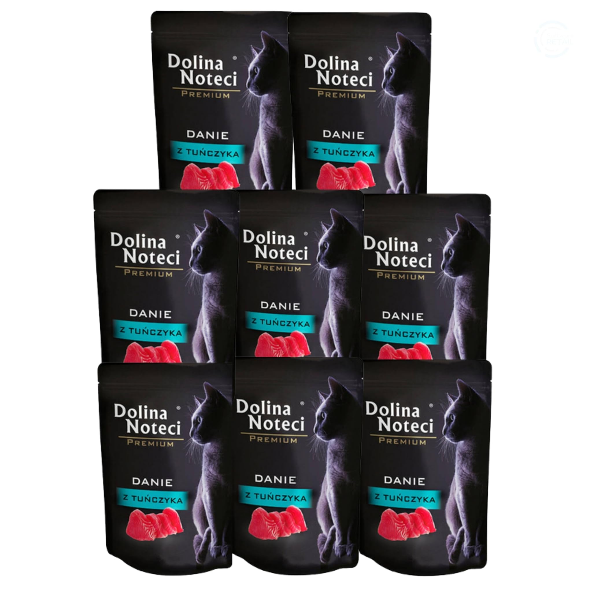 Dolina Noteci Premium Grain-Free Wet Cat Food Tuna Dish - High Protein Fish Pate for Adult Cats - Rich in Omega-3 - Complete Balanced Nutrition - Single Serving Pouch (8x85g) โ image 1