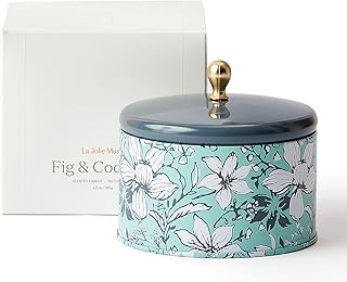 LA JOLIE MUSE Fig & Coconut Candles for Home Scented, Natural Wax Scented Candles for Home Decor and Fragrance, 35 Hours L...