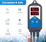 Inkbird ITC-306A WiFi Aquarium Temperature Controller 1100W Double Sockets for Fish Tank Terrarium with Dual Aquarium Probe