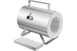 Smelting Gloves And NY50 Propane Forge Kit Single Burner Stainless Steel Portable Smelting Furnace