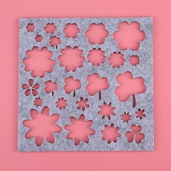 7pcs DIY Needle Felting Applique Mold Set For Felt Template Beginner