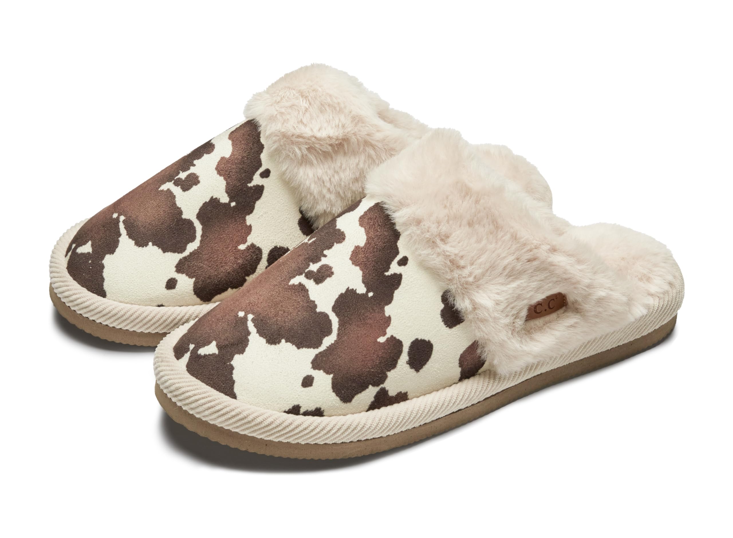 Funky Junque Fuzzy Clog Slippers for Women Cute House Shoes Indoor Outdoor Fluffy Bedroom Slippers Sizes 6-10 Cozy