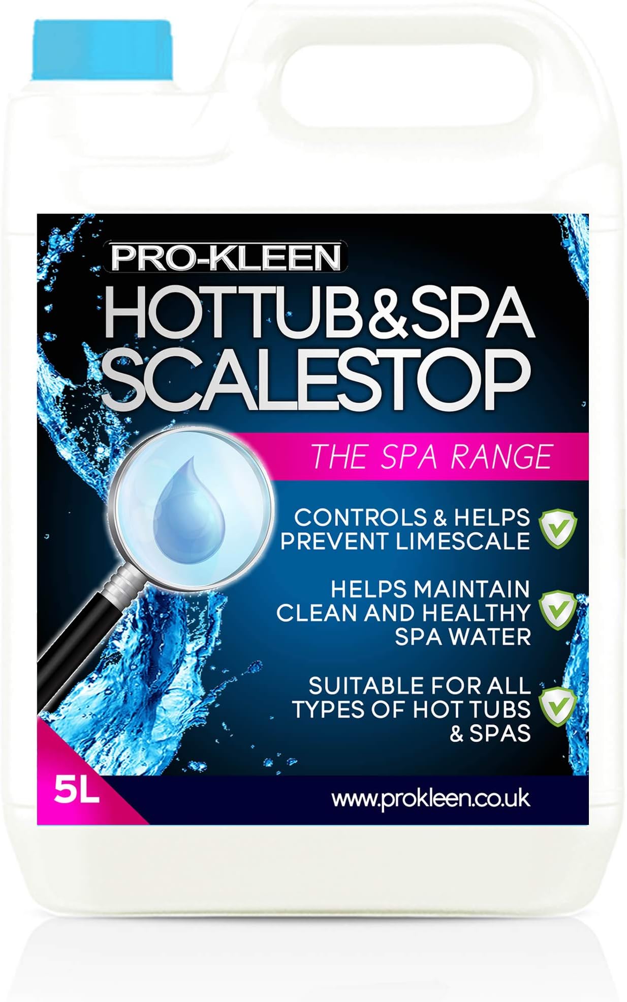 5L of Pro-Kleen ScaleStop Hot Tub & Spa Descaler - Limescale Removal & Prevention Inhibitor