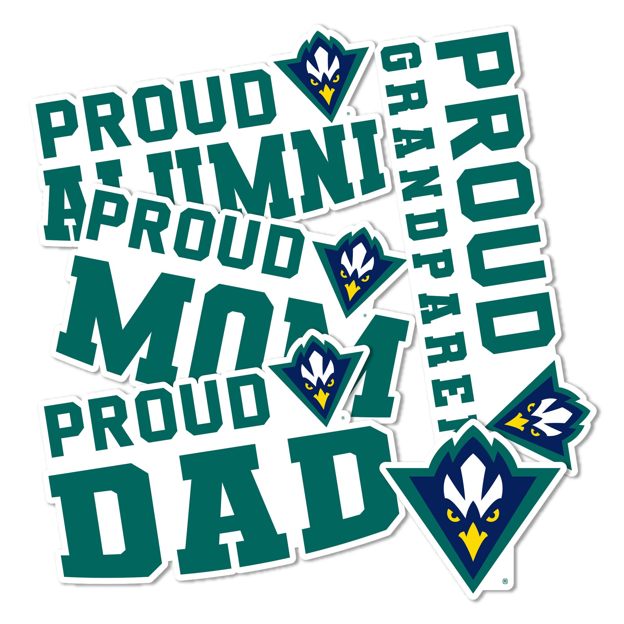 Sticker vinyle durable University of North Carolina Wilmington haute résistance PC et auto