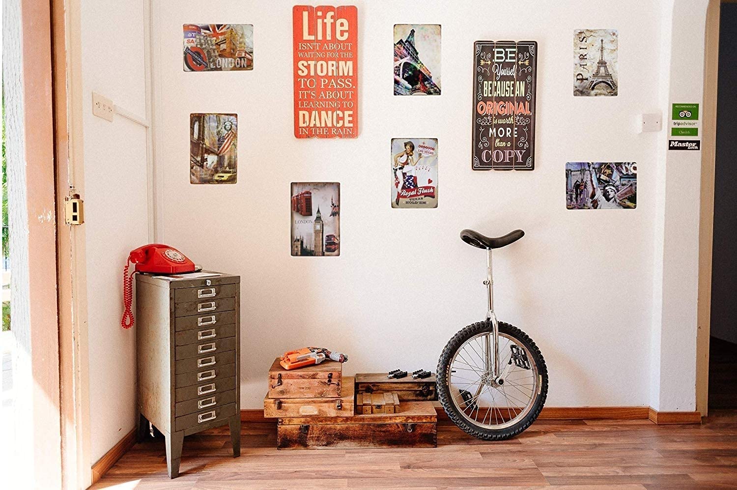 Targa In Metallo "Be Kind To Your Mind" - Cartello Vintage 20x30 Cm Con Frasi Motivazionali - Decorazione Parete Per Casa E Ufficio