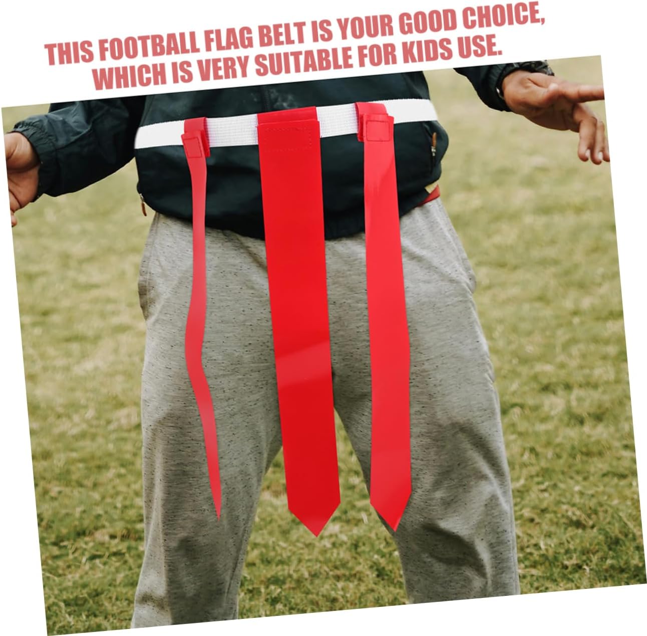4pcs Rugby Flag Belt with Flags for Indoor Training for Youth and Football and Lightweight Design for Easy Use