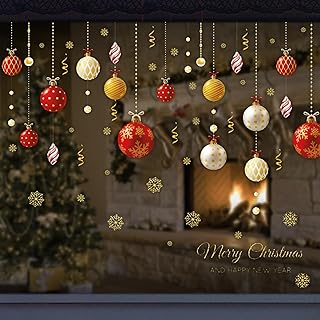 LEISURE CLUB クリスマス ウォールステッカー 窓 静電気 ガラス ステッカー シール クリスマス 飾り 剥がせる 装飾 インテリア お部屋 店舗 壁 デコレーション