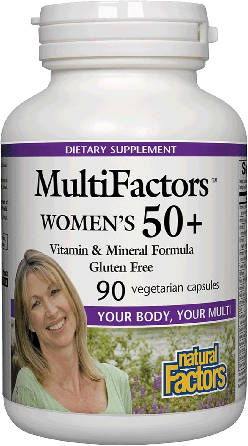 Natural Factors MultiFactors Women's 50+ 90 vcaps : Amazon.ca: Health