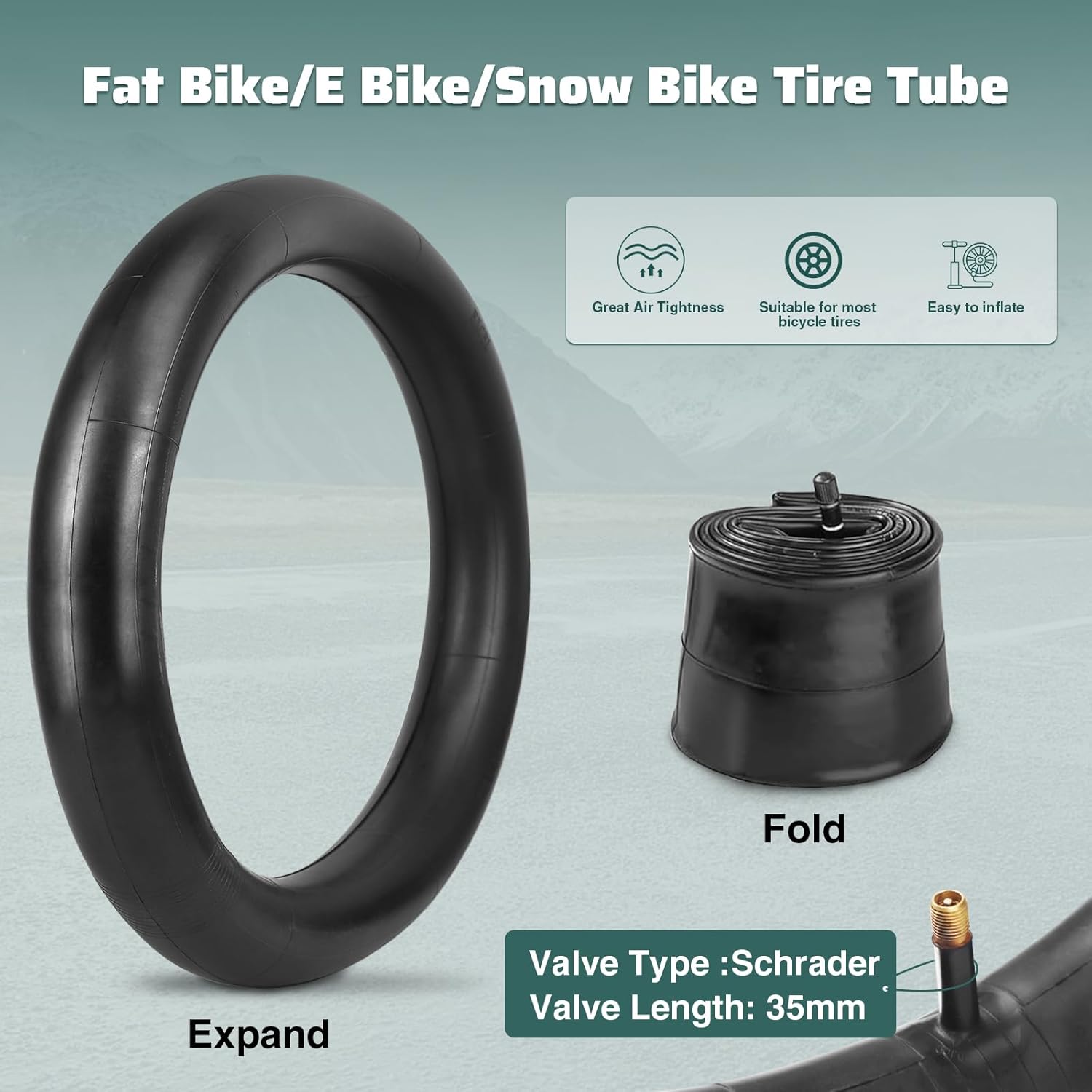 20x3.0 Electric Bike Tire 20 x 3 Fat Tire 20x3 /76-406 ebike Tires High-Performance Wear-Resistant Tires for E-Bikes Snow 20x3 Heavy Duty ebike Tires Durable All-Terrain
