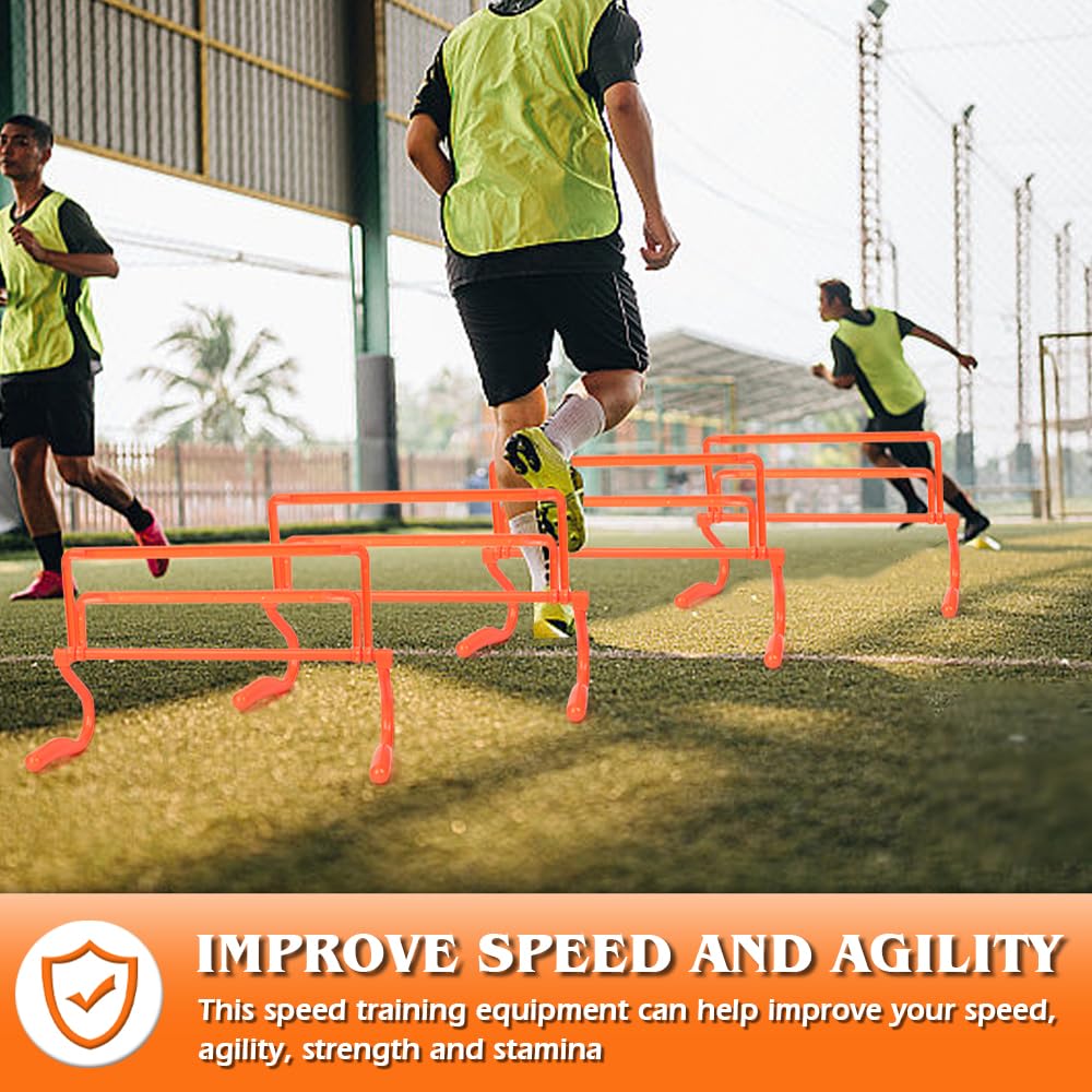 6er Set Agility Hürden, Speed Agility Training Hürden, Höhenverstellbare Speed Training Hürden, Tragbares Speed Training Equipment mit Tragetasche