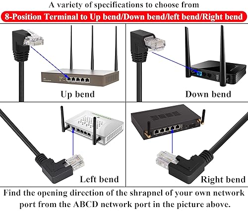 Vista 20 de zdyCGTime Cable conector de terminal de tornillo RJ45 RJ45 hembra a 8 pines sin soldadura, conector de red RJ45/8P 8C Cable Ethernet para AV CCTV