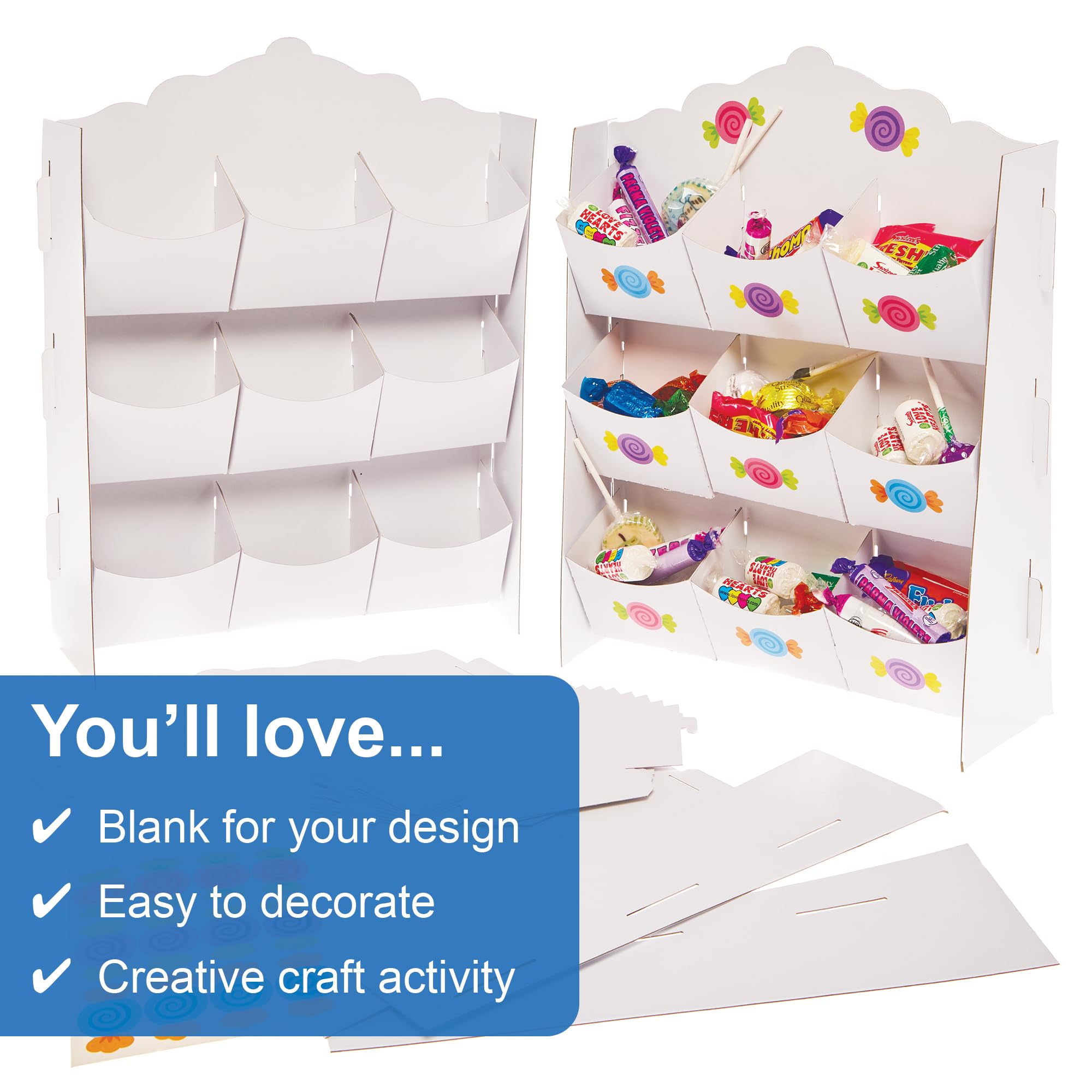 Baker Ross FN092 Display Pick & Mix Stand Kit - Pack Of 1, DIY Sweet Stand For Weddings, Birthdays, Parties - View #10