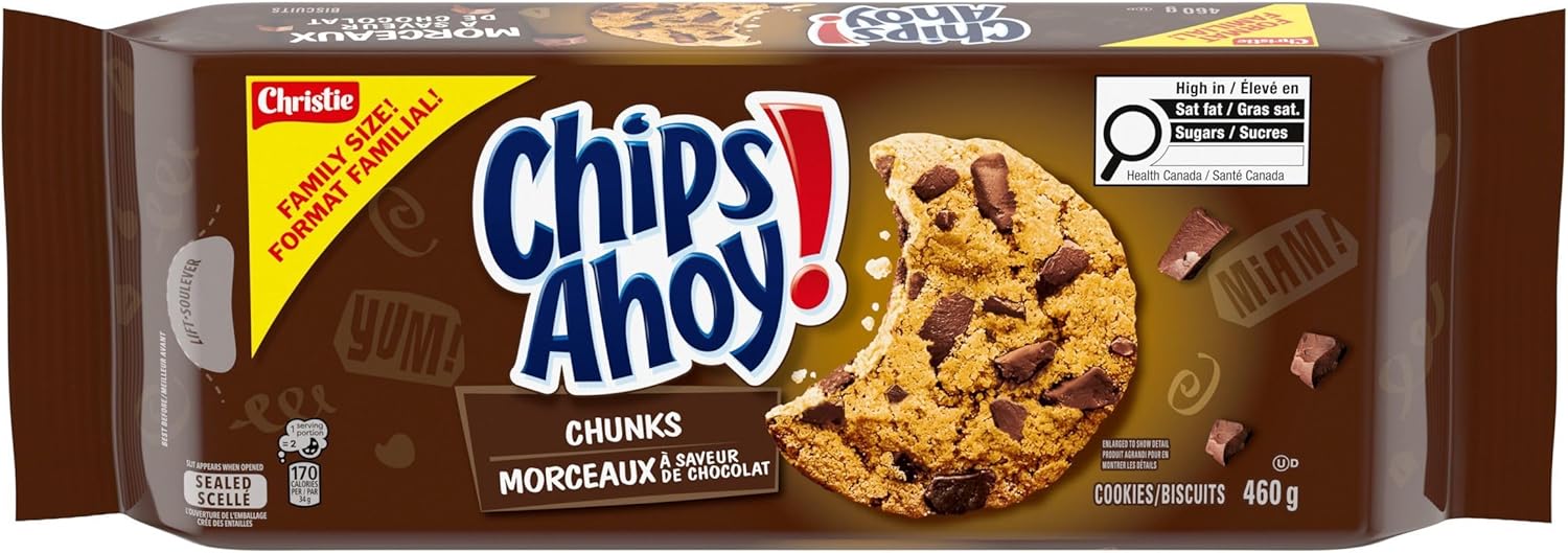 Chips Ahoy! Chocolate Chunk Cookies, Family Size, 460 g