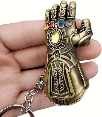 Multibao Thanos Infinity Gauntlet Gloves Keychain Keyring Pendant Avenge Infinity War