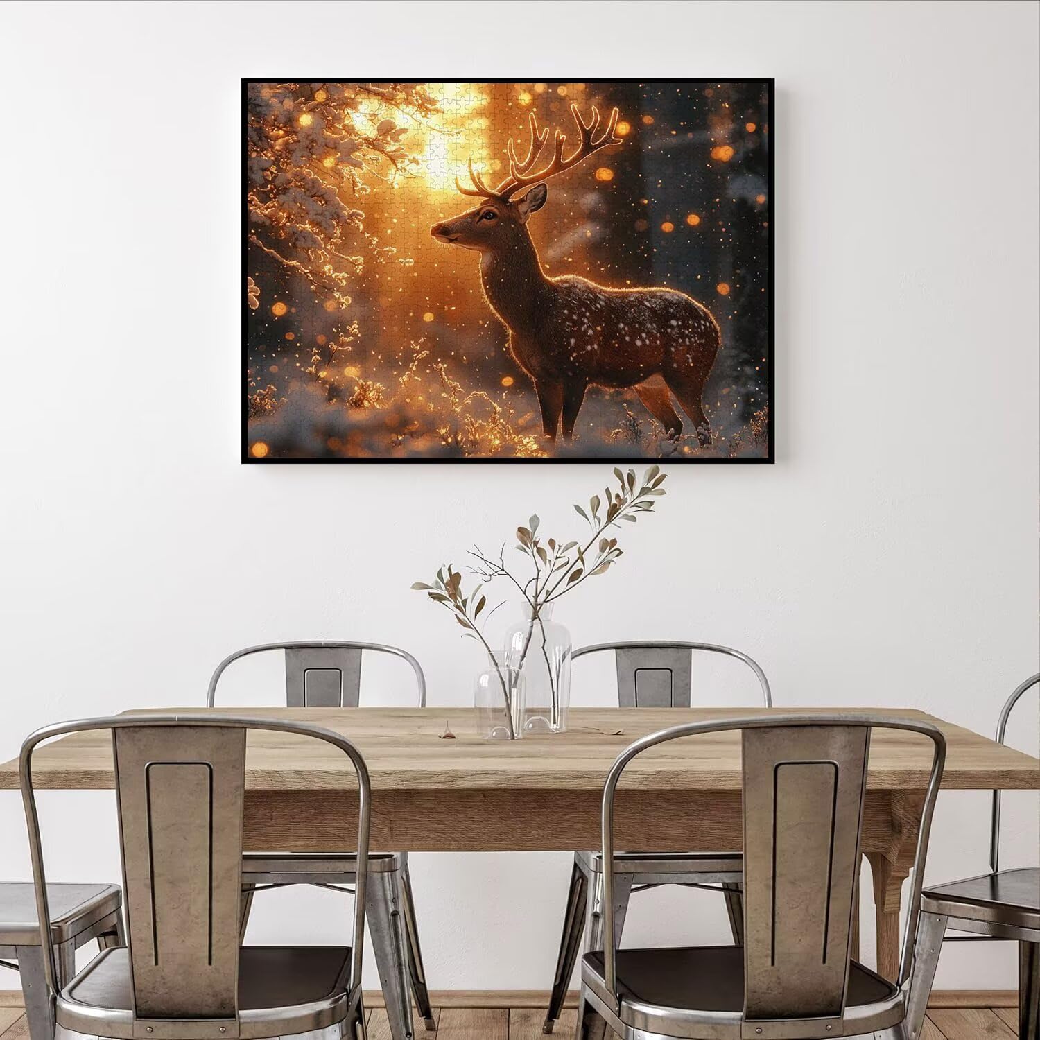 Puzzle 4000 Pezzi cervo Puzzle Classici per Gioco Familiare, n-430 | Impossibile Puzzles, Intrattenimento Creativo, Rilassamento Intelligence, Regalo per Amore e Amico, Home Decor, Sole calante