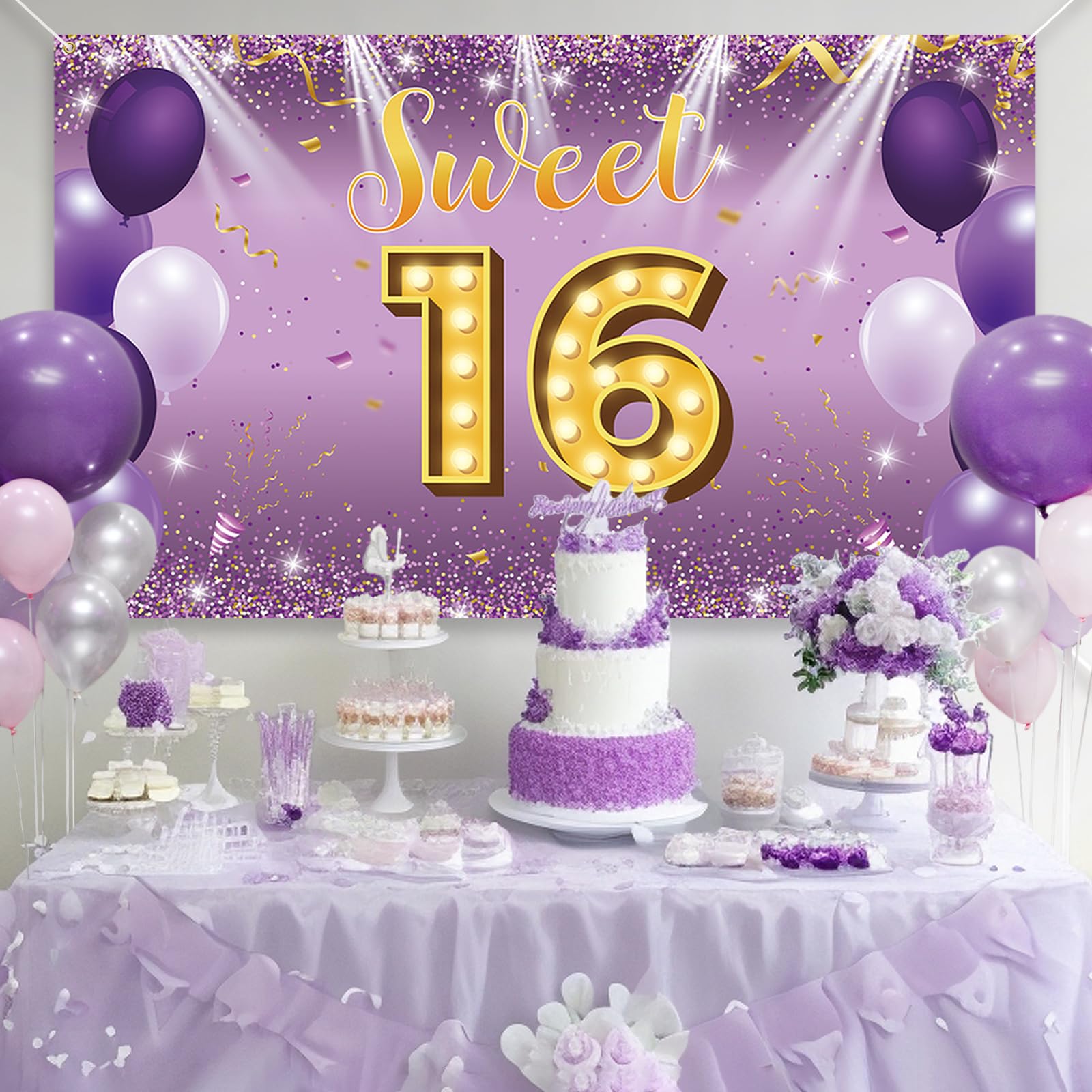 Purple Sweet Sixteen Party Ideas Purple Sweet Sixteen Party