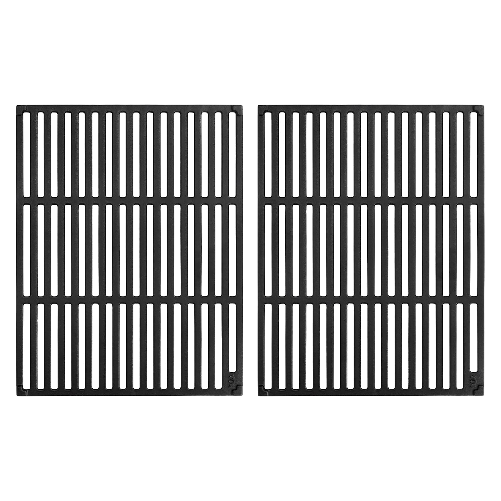 Denmay Lot de 2 grilles de barbecue en fonte - 45 x 70 cm - Pour Rösle Videro G4-S, Pour Enders Kansas Pro 4, Pour Napoléon Rogue 525, Pour Napoléon Prestige 500