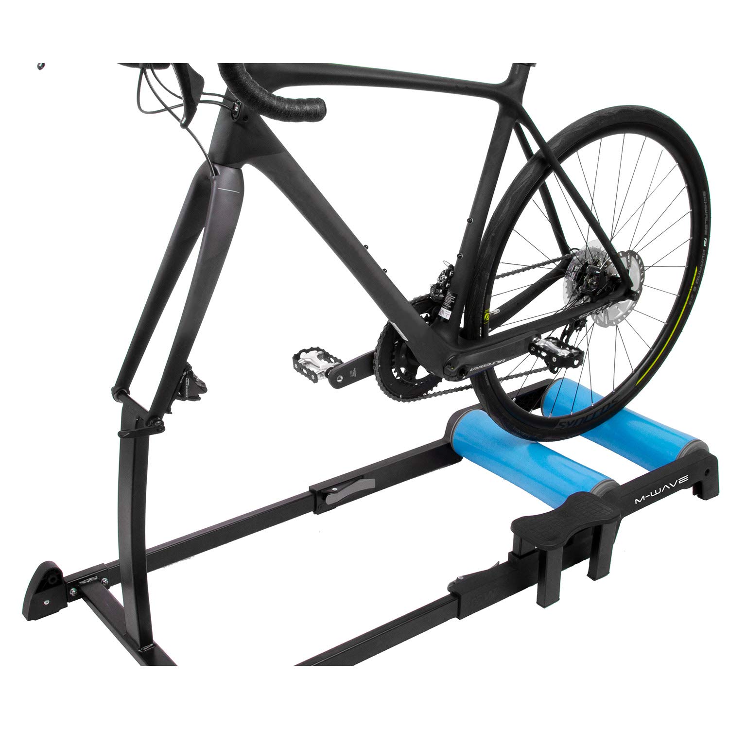 Fahrrad Rollentrainer, für 26"–29" Räder, leise, platzsparend, Yoke ´N´ ROLL 65 von M-WAVE