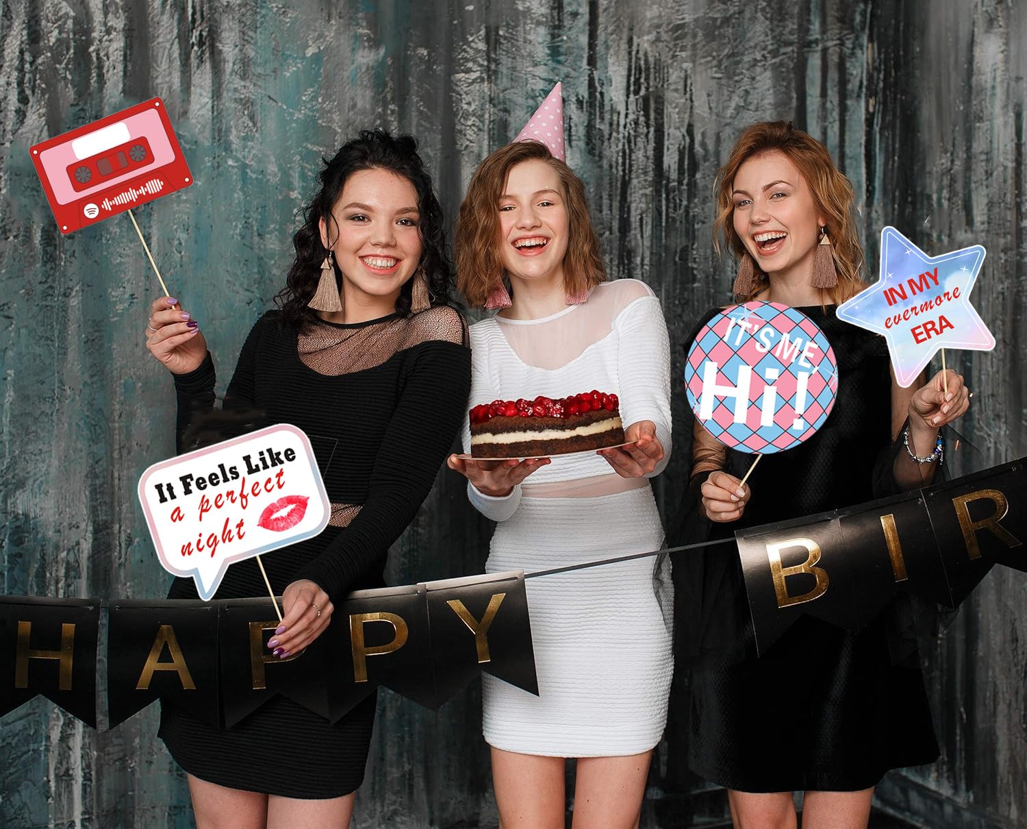 31pcs Singer Party Decorations Photo Props, ERAS Party Decorations Photo Props, Birthday Party Favors, Birthday Music Lyrics Photo Booth Props for Girls Party, Music Lover Photo Booth Props