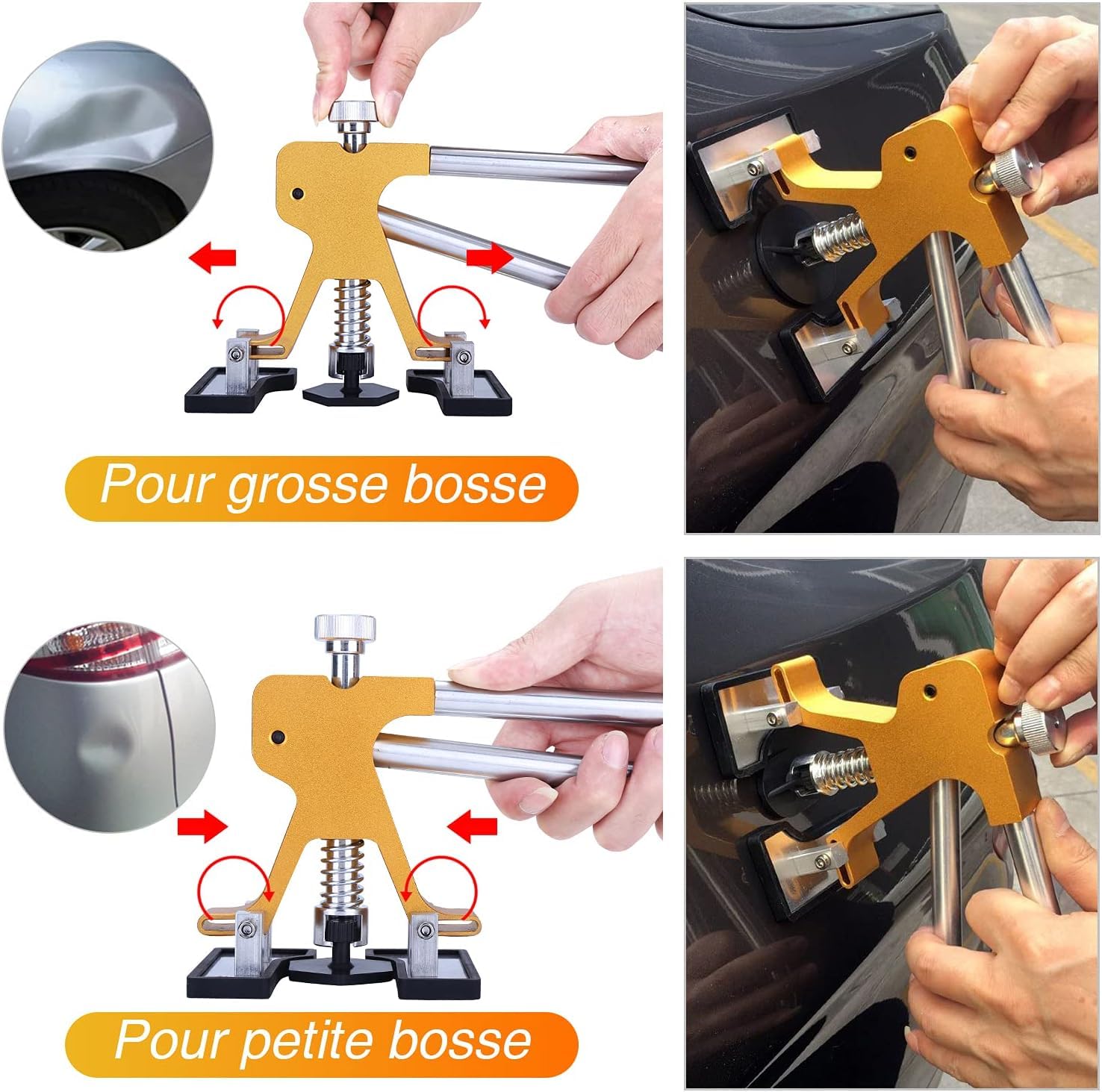 Manelord Car Ventouse Carrosserie et Debosselage Carrosserie, Marteau Carrossier, Auto Kit Debosselage sans Peinture