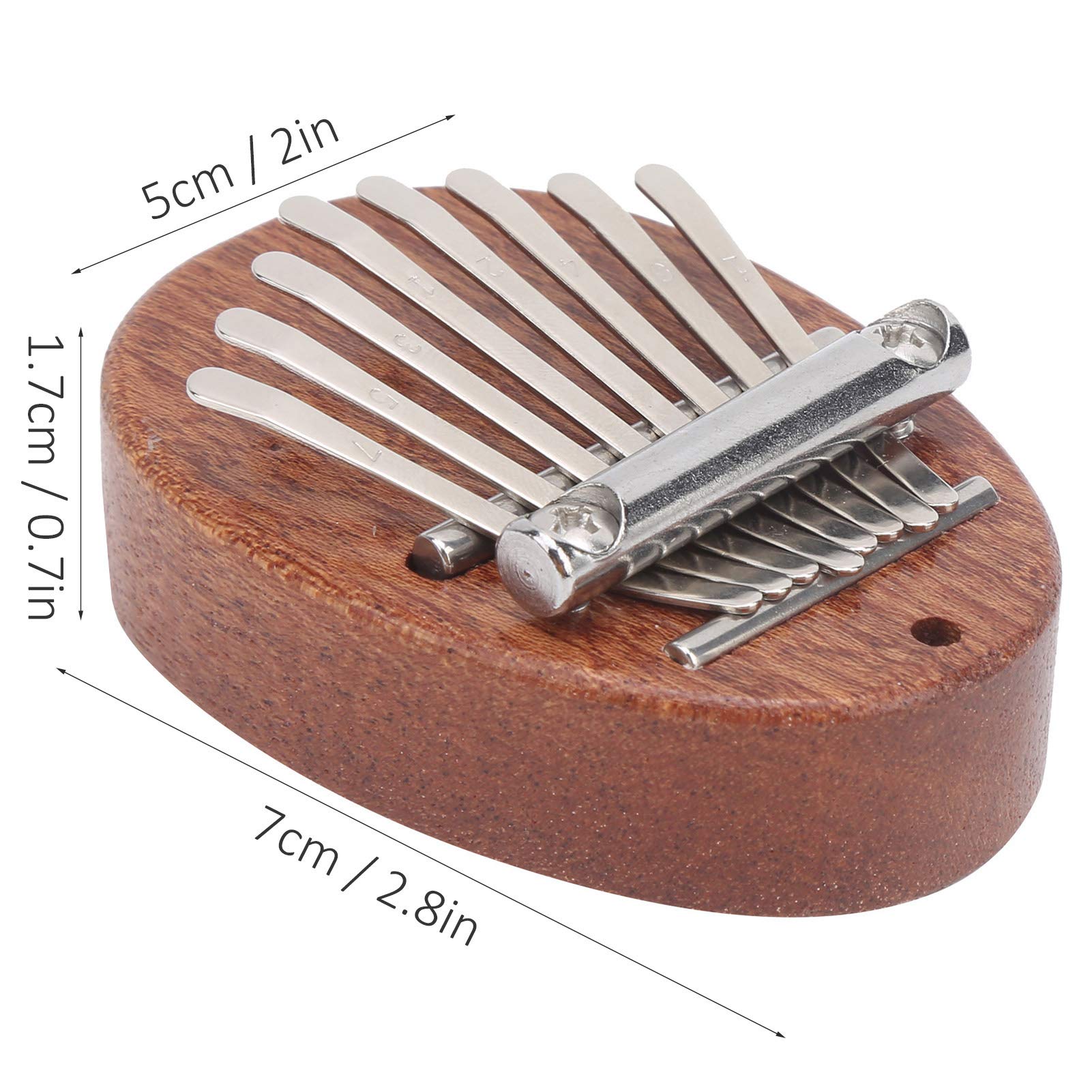 Mini Pianino Palcowe, 8 Klawiszy Mini Kalimba Kciukowe Pianino Lekkie Przenośne Pianino Palcowe Uroczy Instrument dla Dziecka Dorosłych Początkujących