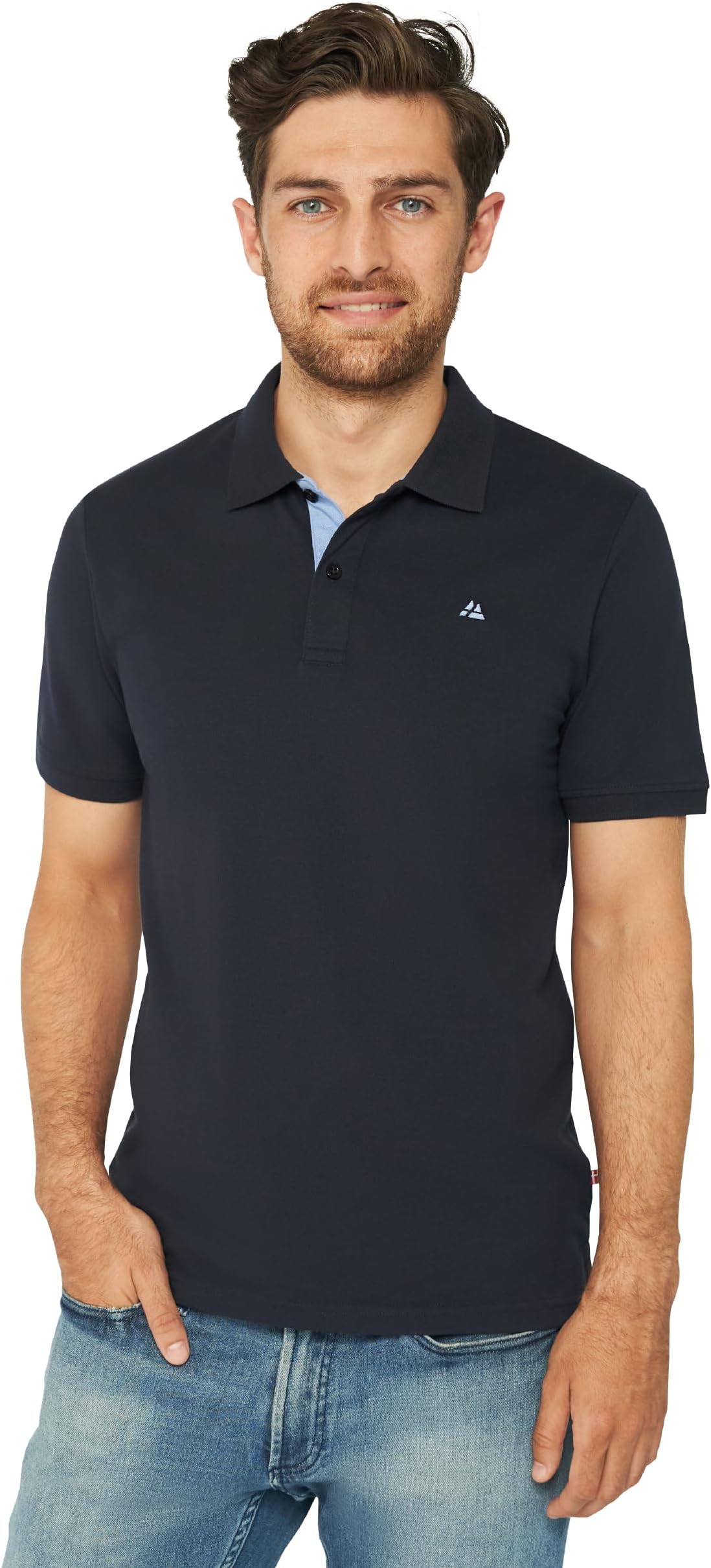 Polo Shirt for Men Adult, Organic Cotton, Classic Fit, Soft & Comfortable, Short Sleeve, 1 or 2 Pack