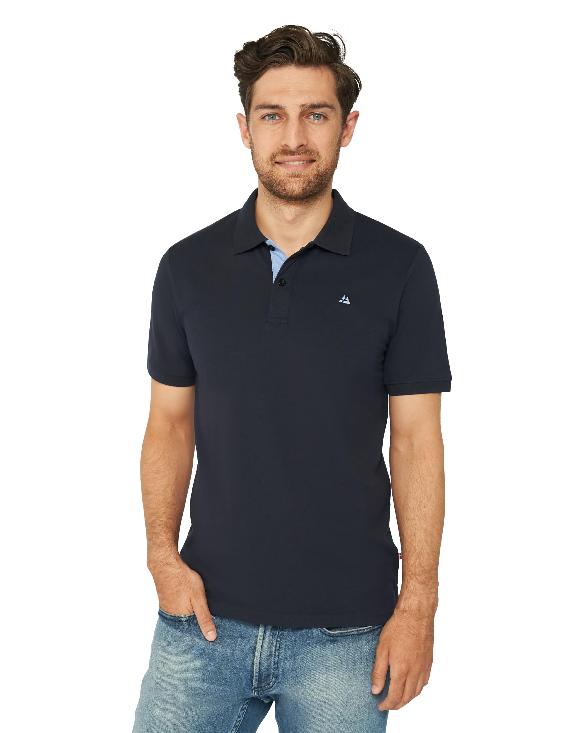 Polo Shirt for Men Adult, Organic Cotton, Classic Fit, Soft & Comfortable, Short Sleeve, 1 or 2 Pack