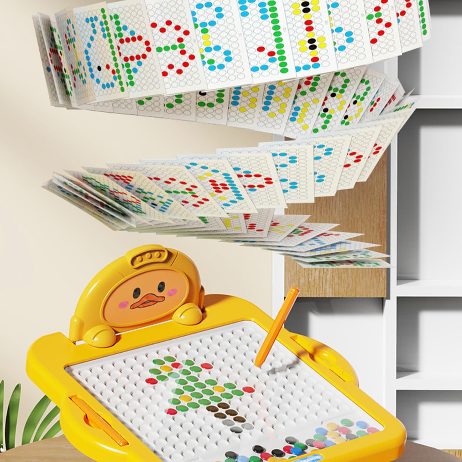 Zeichentafel Magnetische Malschule mit Stift | Magnet-Zeichentafel Für und Mädchen ab 3 Jahren, Weihnachten, Neujahr, Kindergarten, Vorschule