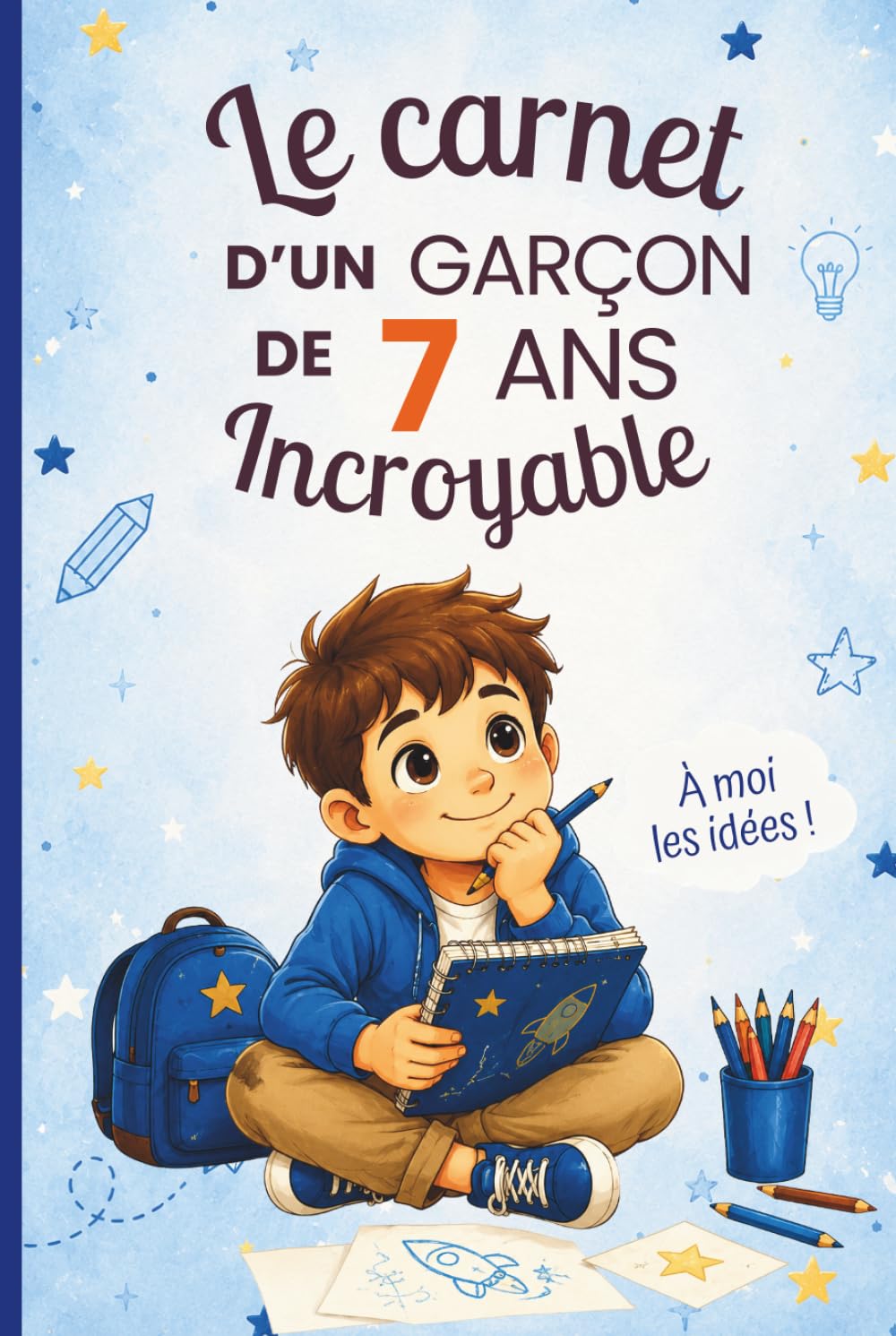 Le carnet d’un garçon de 7 ans incroyable: Cahier d’activités pour stimuler l’imagination, développer la confiance en soi et encourager la créativité – le cadeau parfait pour un garçon de 7 ans