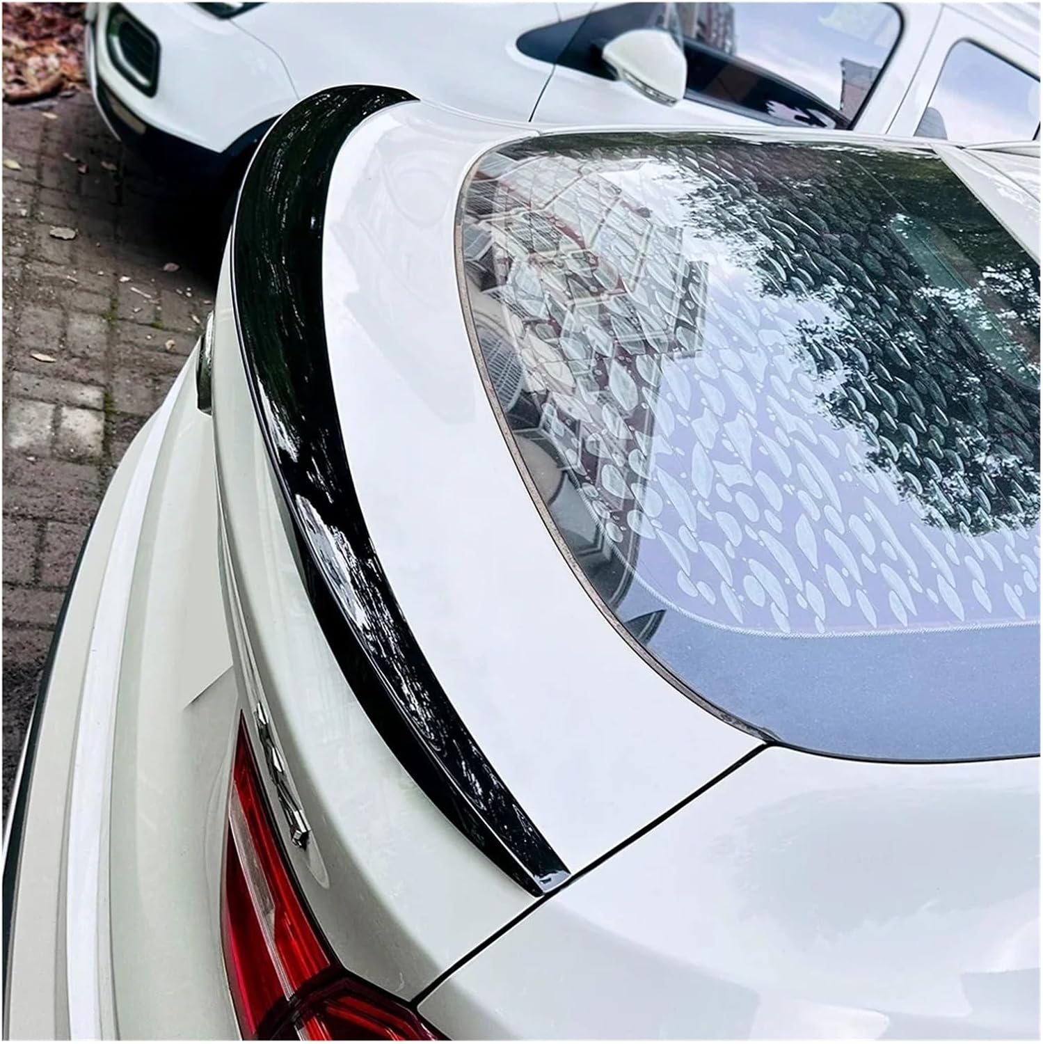 Compatible For BMW F26 X4 2014-2018 Rear Roof Trunk Spoiler Wing Air Deflector Dam Tail Tuning MP Style Car Body Kit Tuning Accessories(Rear Gloss Black)