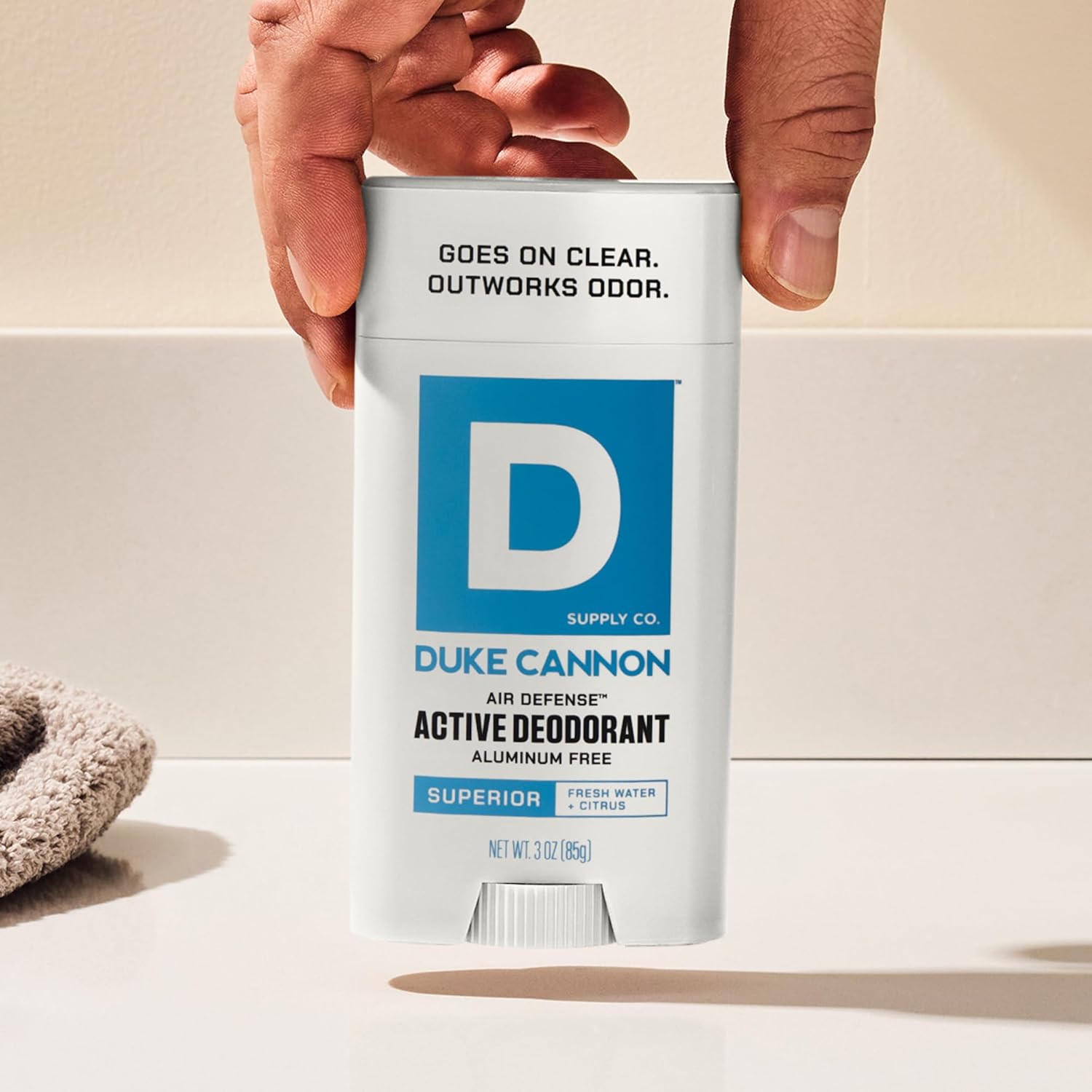 Duke Cannon Supply Co. Aluminum-Free Deodorant for Men 3 oz. Superior, 2 Pack - Unique Masculine Scent, Odor Control & Soothe Skin
