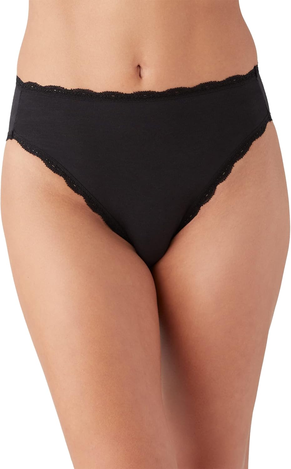 b.tempt'd womens Inspired Eyelet Full Coverage Hi Leg Brief Panty, 971219