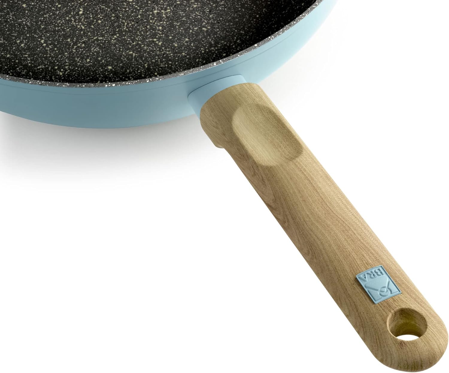 BRA Nordik NonStick Frying Pan with 3-layer Induction Bottom & Forged Aluminium and Scratch Resistant Body [7.1" (18 cm)]