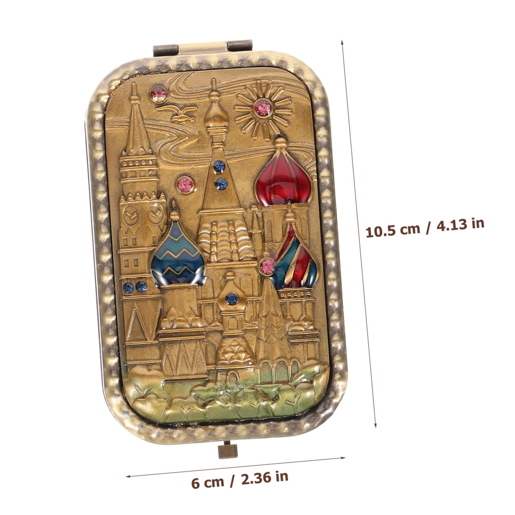 Ipetboom 5 Stück Kosmetikspiegel Schminkspiegel Kosmetikspiegel Klein Leicht Vintage Taschenspiegel Handspiegel Make Up Zusammenklappbar Für Handtaschen Spiegel Taschenspiegel