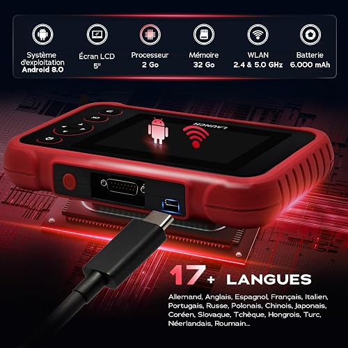 LAUNCH CRP 129 Evo Valise Diagnostic Auto OBD2 4 Système 8 Réinitialisation - 4
