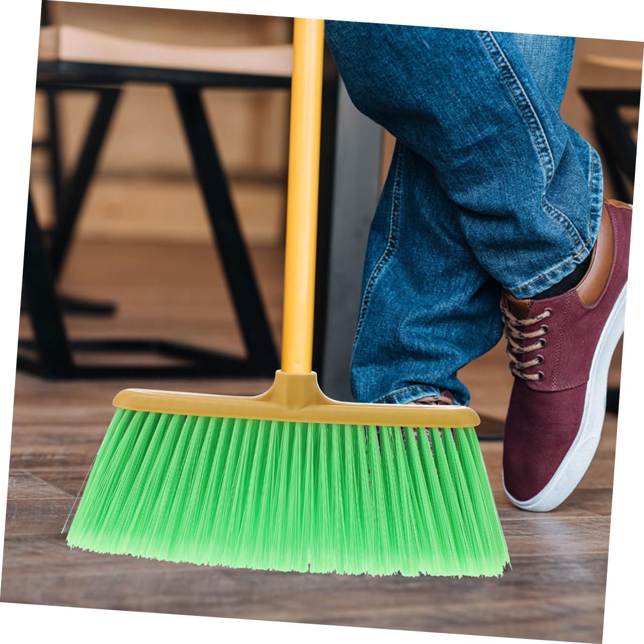 Plastic Broom Head Replacement Parts 2 Pack for Home Cleaning