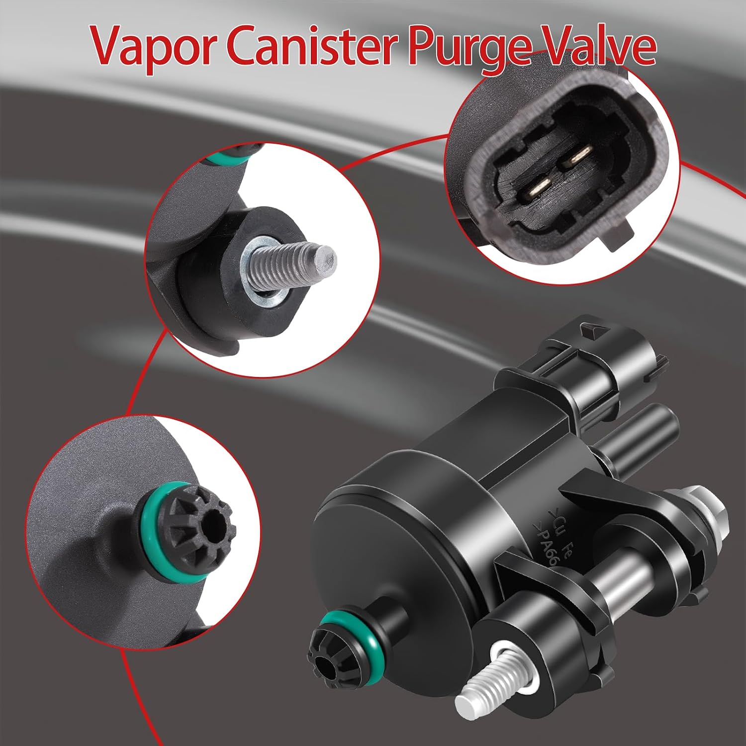 911-082 12690512 Vapor Canister Purge Valve Compatible with GMC for Acadia for Terrain for Chevy for Impala for Traverse for Cadillac for SRX for Buick