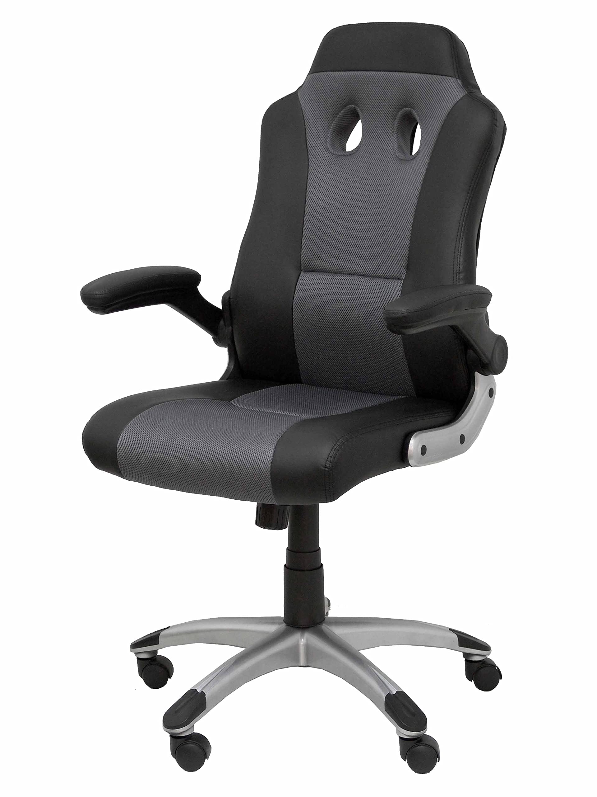 Sovica Silla Gaming Talave similpiel Negro y Gris