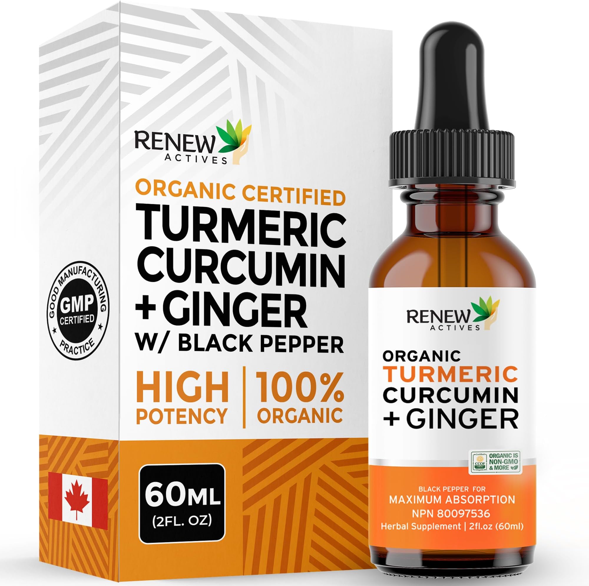 Turmeric Liquid Extract with Ginger & Lemon Oil