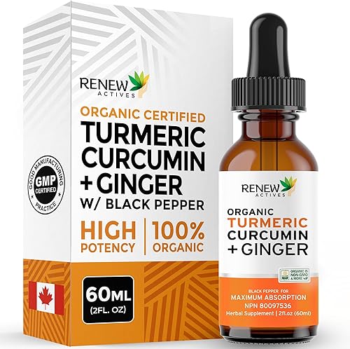 Renew Actives Extracto líquido de cúrcuma con aceite de jengibre y limón