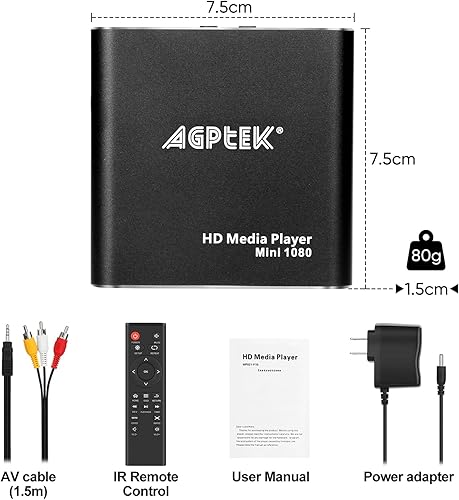 Miniatura 9 de AGPtek Reproductor multimedia HDMI HA0053B